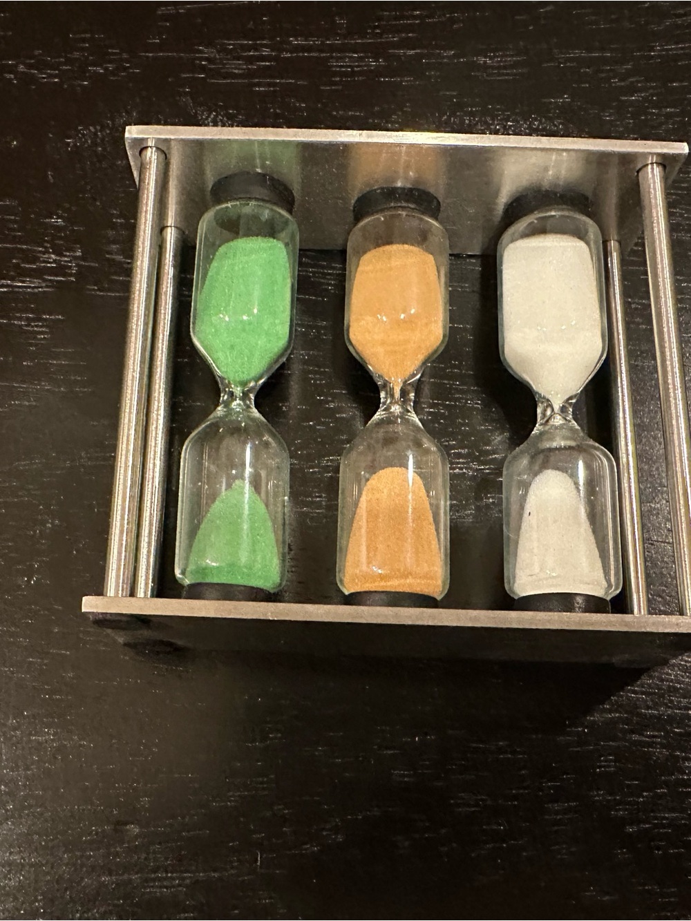 Triple Hourglass Tea 🫖 Sand Timer for different teas- Green, Gold, White Sand